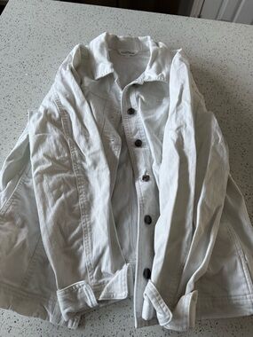 Reflections white jean jacket